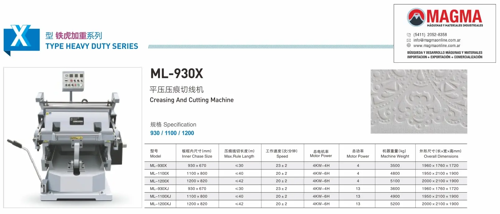 Magma - Productos - Maquinas